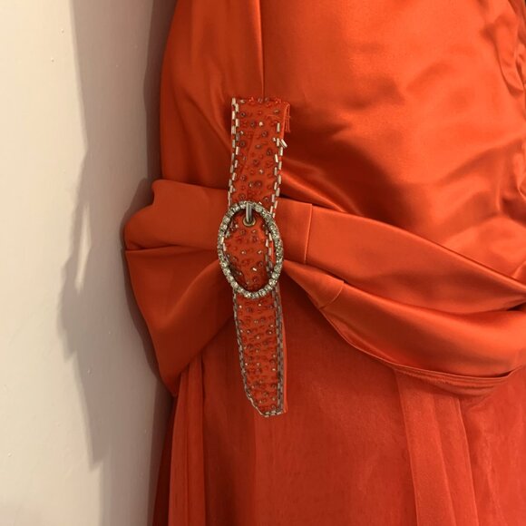 Grad Dress, Size 6, Light Red / Reddish-Orange, Tiffany Designs - Picture 7 of 9